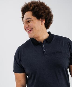 Polo manches courtes avec col contrastant homme vue7 - GEMO 4G HOMME - GEMO