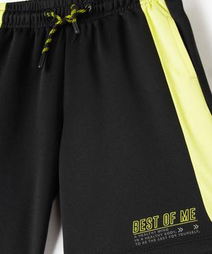 Bermuda garçon en maille légère à taille élastiquée vue2 - GEMO (ENFANT) - GEMO