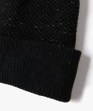 Bonnet femme en maille fantaisie avec fil Lurex vue2 - GEMO (ACCESS) - GEMO