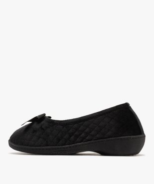 Chaussons ballerines en velours femme - Isotoner vue3 - ISOTONER - GEMO