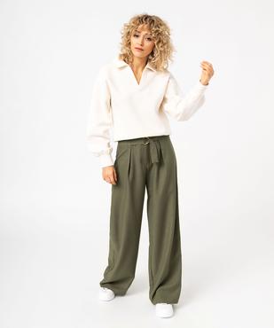 Sweat molletonné à col polo femme vue5 - GEMO(FEMME PAP) - GEMO