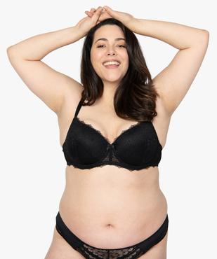 Soutien-gorge avec armatures et bonnets moulés surmontés de dentelle vue1 - GEMO(HOMWR FEM) - GEMO