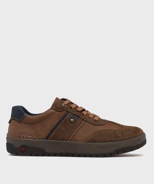 Baskets bi-matières fermeture lacets et zip homme - Relife vue2 - RELIFE - GEMO