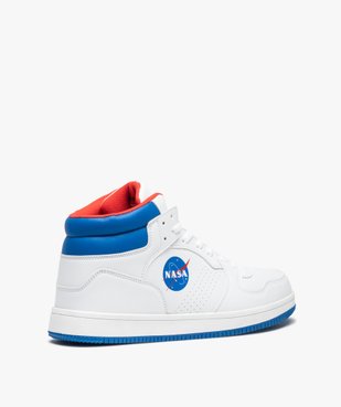 Baskets homme mid-cut bicolores à lacets – Nasa vue4 - NASA - GEMO