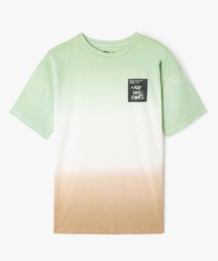 Tee-manches courtes tie-and-dye dégradé garçon vue1 - GEMO 4G GARCON - GEMO