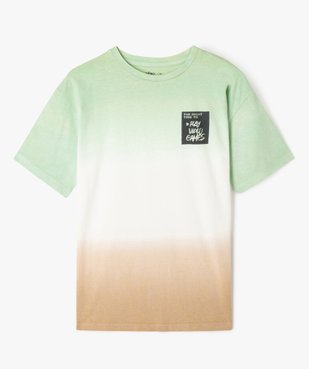 Tee-manches courtes tie-and-dye dégradé garçon vue1 - GEMO 4G GARCON - GEMO