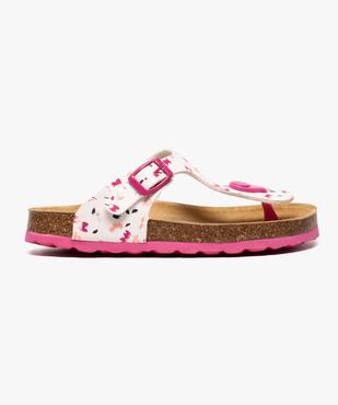 Sandales fille avec entredoigt et semelle anatomique vue1 - GEMO (ENFANT) - GEMO