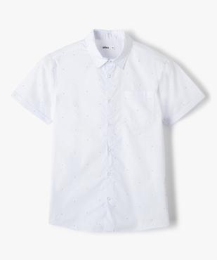 Chemise à manches courtes avec poche poitrine garçon vue1 - GEMO (JUNIOR) - GEMO