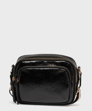 Sac bi-matières avec bandoulière pailletée femme vue1 - GEMO (ACCESS) - GEMO