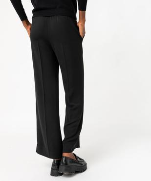 Pantalon fluide coupe large avec ceinture à nouer femme vue3 - GEMO(FEMME PAP) - GEMO