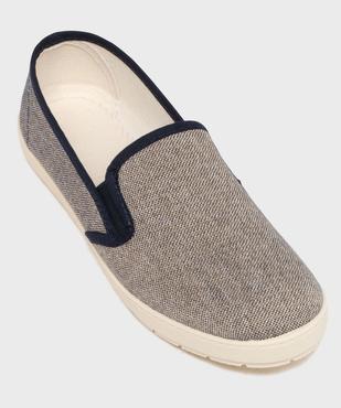 Chaussons pantoufles en toile homme vue5 - G'FLEX GEMO FOR GOOD - GEMO