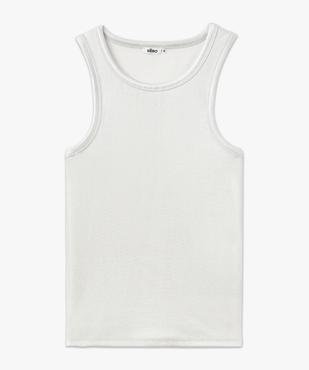 Débardeur en maille côtelée effet métallisé femme vue4 - GEMO(FEMME PAP) - GEMO