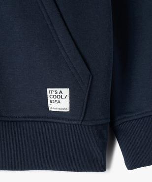 Sweat à capuche avec fermeture zippée garçon vue2 - GEMO (JUNIOR) - GEMO