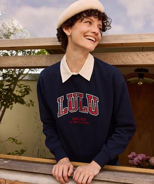 Sweat à col amovible en molleton doux femme - LuluCastagnette vue1 - LULUCASTAGNETTE - GEMO