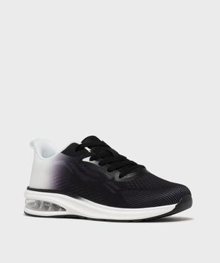 Baskets en toile bicolores avec semelle à bulle d’air homme - 5 Miles vue3 - 5 MILES - GEMO