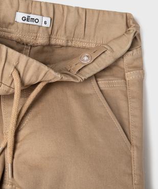 Pantalon cargo résistant à taille réglable garçon vue3 - GEMO (ENFANT) - GEMO