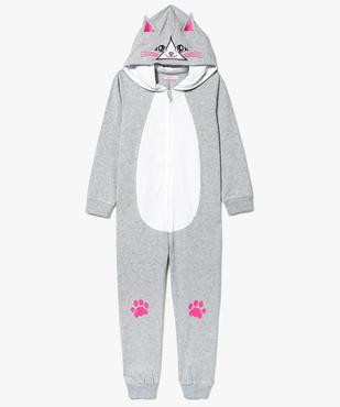 Combinaison d'intérieur bicolore motif chat vue1 - GEMO (ENFANT) - GEMO