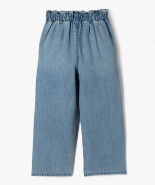 Jean large à taille froncée fille vue3 - GEMO (ENFANT) - GEMO
