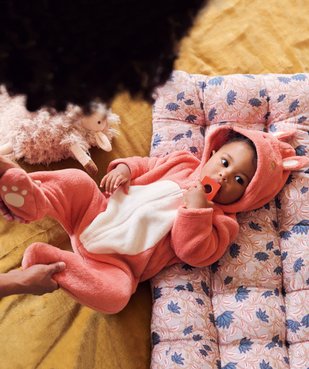 Surpyjama à capuche en maille peluche motif lapin bébé vue6 - GEMO(BB COUCHE) - GEMO