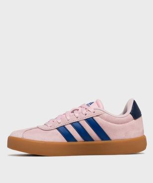 Baskets en cuir suédé VL Court 3.0 fille - Adidas vue3 - ADIDAS - GEMO