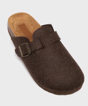 Chaussons mules en feutrine à semelle ergonomique homme - Roadsign vue5 - ROADSIGN G4G - GEMO