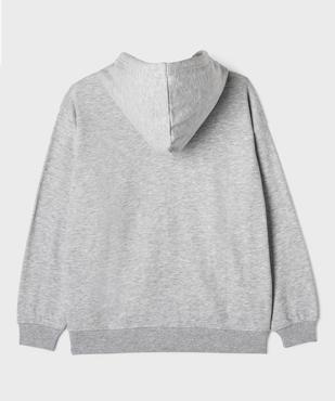 Sweat zippé à capuche fille vue3 - GEMO 4G FILLE - GEMO