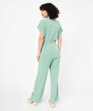 Combinaison pantalon à manches courtes femme vue3 - GEMO(FEMME PAP) - GEMO