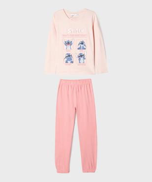 Pyjama en coton avec motifs Stitch fille - Disney vue1 - LILO & STITCH - GEMO