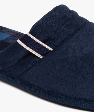 Chaussons homme mules en velours à semelle imprimée vue6 - GEMO(HOMWR HOM) - GEMO