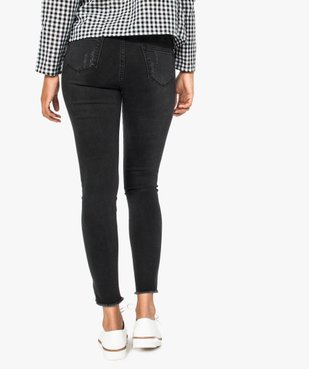 Jean skinny avec franges aux chevilles vue3 - GEMO (JEAN) - GEMO