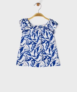 Blouse à bretelles à motifs fleuris bébé fille vue1 - GEMO 4G BEBE - GEMO