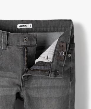 Jean garçon coupe Slim contenant du polyester recyclé vue3 - GEMO 4G GARCON - GEMO