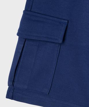Bermuda en maille coupe cargo garçon vue3 - GEMO (ENFANT) - GEMO