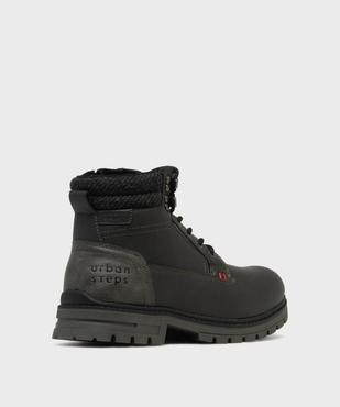 Boots à semelle crantée et doublure chaude double fermeture homme - Urban Step vue4 - URBAN STEPS GEMO FOR GOOD - GEMO
