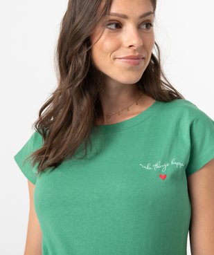 Tee-shirt de grossesse avec petit motif vue2 - GEMO (MATER) - GEMO