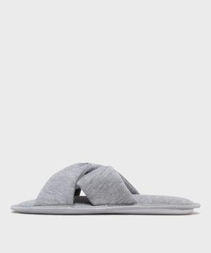 Mules d’intérieur ouvertes à brides croisées femme vue3 - GEMO(HOMWR FEM) - GEMO