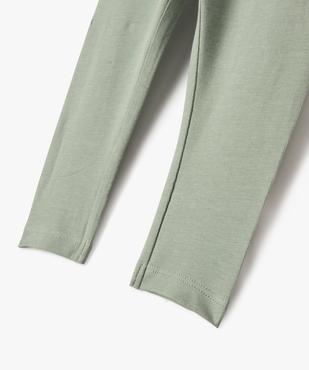 Legging long en coton stretch bébé fille vue2 - GEMO 4G BEBE - GEMO