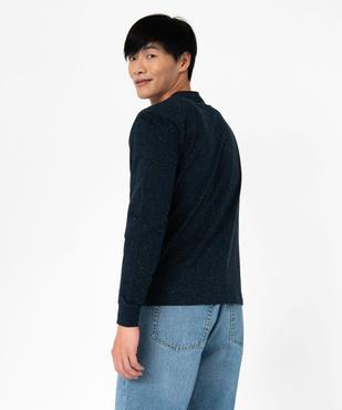 Tee-shirt à manches longues avec col tunisien homme vue3 - GEMO (HOMME) - GEMO