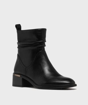 Bottines avec tige effet drapé femme - Valentina Baldano vue2 - VALENTINA BALDA - GEMO
