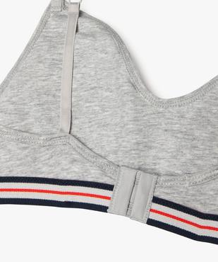 Soutien-gorge en coton stretch avec mousse amovibles fille - Camps United vue3 - CAMPS GEMO FOR GOOD - GEMO