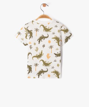 Tee-shirt à manches courtes à motifs crocodiles bébé garçon vue3 - GEMO(BEBE DEBT) - GEMO
