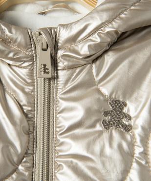 Blouson fille à capuche et doublure chaude vue3 - GEMO(BEBE DEBT) - GEMO