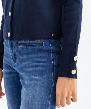 Veste légère à col rond avec boutons métalliques femme - LuluCastagnette vue3 - LULUCASTAGNETTE - GEMO