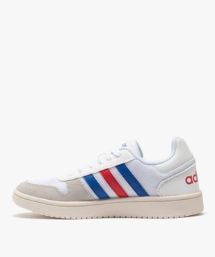 Tennis femme tricolores à lacets – Adidas Hoops 2.0 vue3 - ADIDAS - GEMO