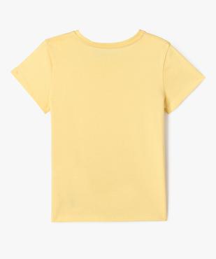 Tee-shirt manches courtes et col rond fille vue3 - GEMO 4G FILLE - GEMO