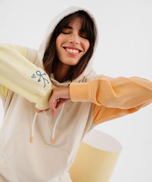 Sweat à capuche multicolores avec message amour mixte - Gémo X Maëva vue6 - GEMO 4G FEMME - GEMO