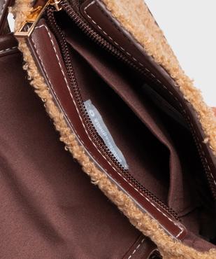 Sac besace en maille bouclette avec bandoulière fine fille - LuluCastagnette vue3 - LULUCASTAGNETTE - GEMO