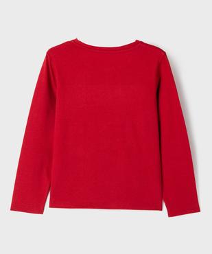 Tee-shirt manches longues à sequins brillants fille vue3 - GEMO 4G FILLE - GEMO