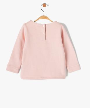 Sweat bébé fille molletonné avec motif animalier vue5 - GEMO(BEBE DEBT) - GEMO