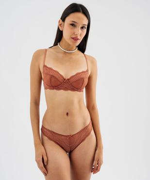 Soutien-gorge à armatures forme corbeille en dentelle vue1 - GEMO(HOMWR FEM) - GEMO